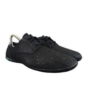 Merrell Shoes Womens 8 Casual Leather Sneakers Black Mimix Maze Eyelet Laser Cut